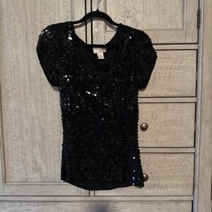 Kroshetta  vintage sequin top Large